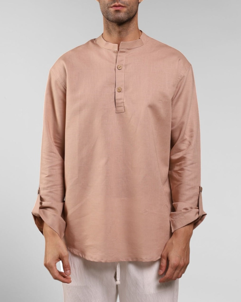 CAMISA DE LINO PEACH BLUSH (Regular Fit)