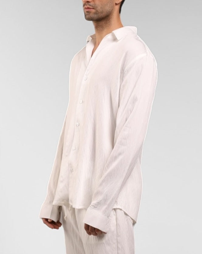 CAMISA DE ALGODÓN WHITE- BOHO (Regular fit)